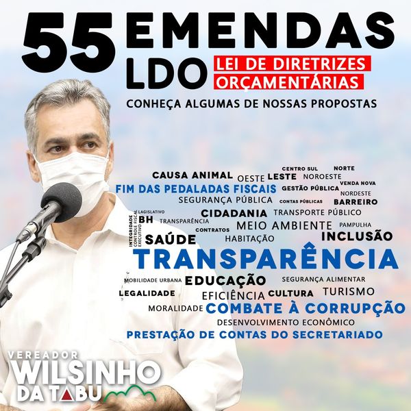 Apresentamos 55 emendas na LDO