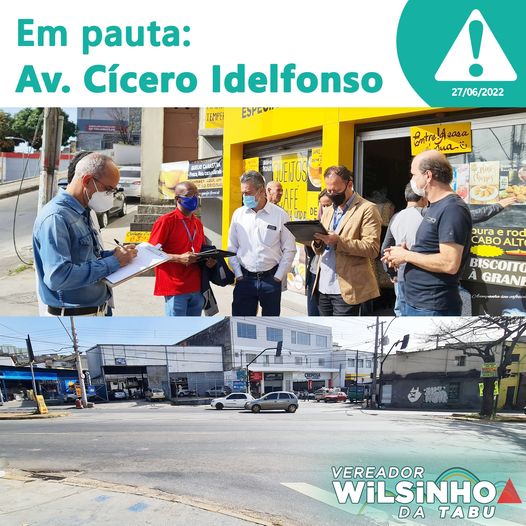 Avenida Cícero Idelfonso em Pauta