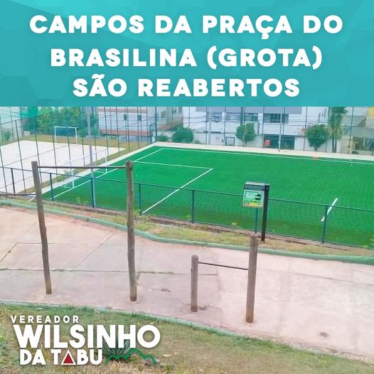 Praça esportiva do Brasilina reaberta