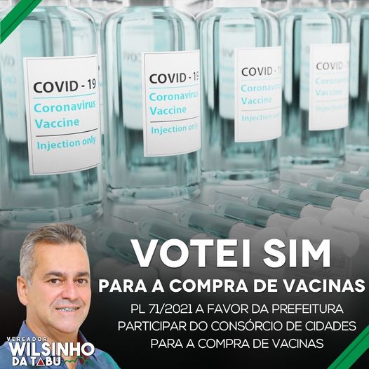 Voto sim ás vacinas